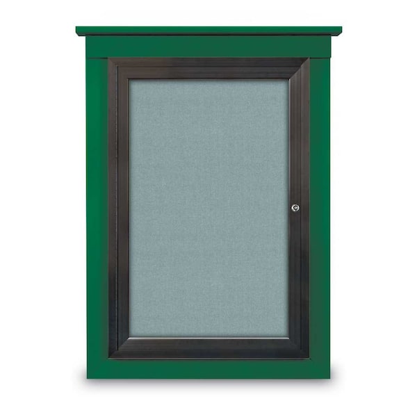 Sliding Glass Enclosed Letterboard, 96"x4